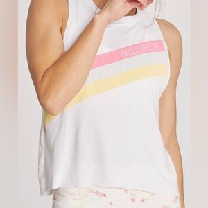 Wildfox brand, size large, white stripe wildfox tank